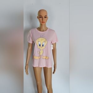 Charming Pink Tweety Bird Pullover: Embrace Looney Tunes Nostalgia in Style!